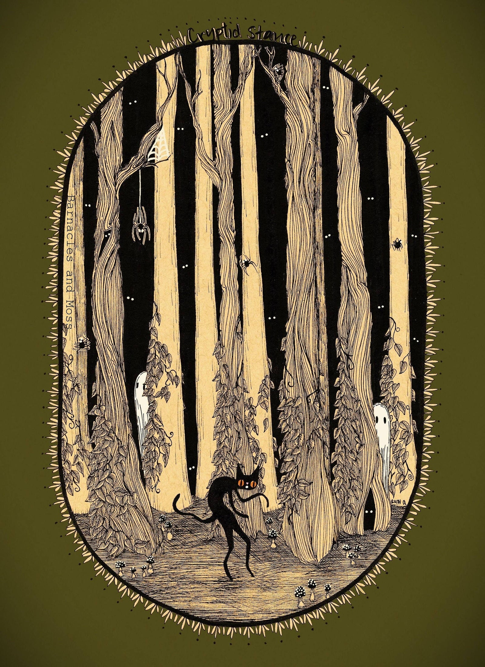 Cryptid Stance - Fine Art Print (11 x 8.5)