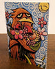Sasquatch Hugging Flowers Note Card