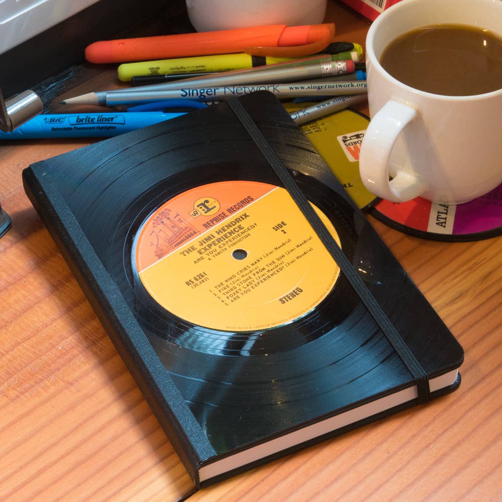 Large LP Vinyl Record Journal - Upcycled