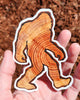 Woodgrain Sasquatch Vinyl Sticker