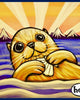 Otter With Clam Magnet