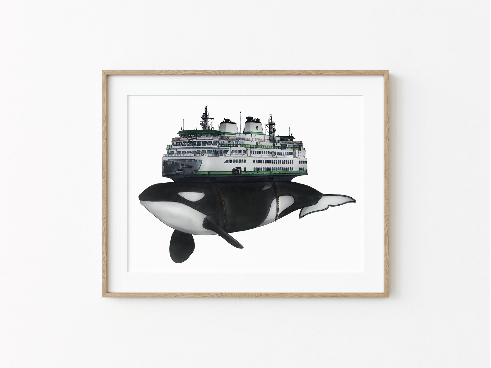 Orca Ferry Undertow - Print