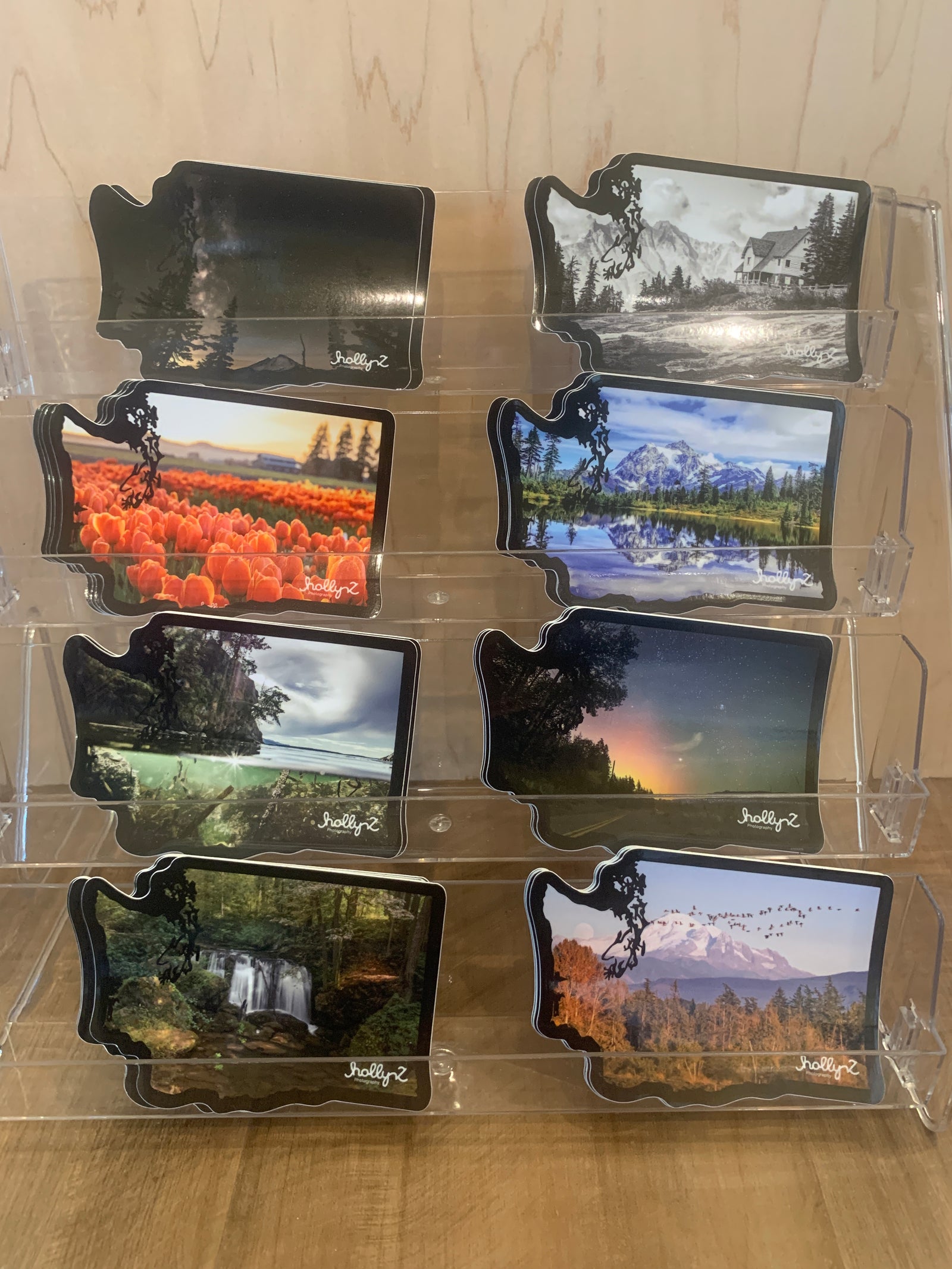 WA Shaped Stickers