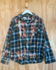 Distressed flannel shirt (upcycled)