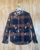 Distressed flannel shirt (upcycled)