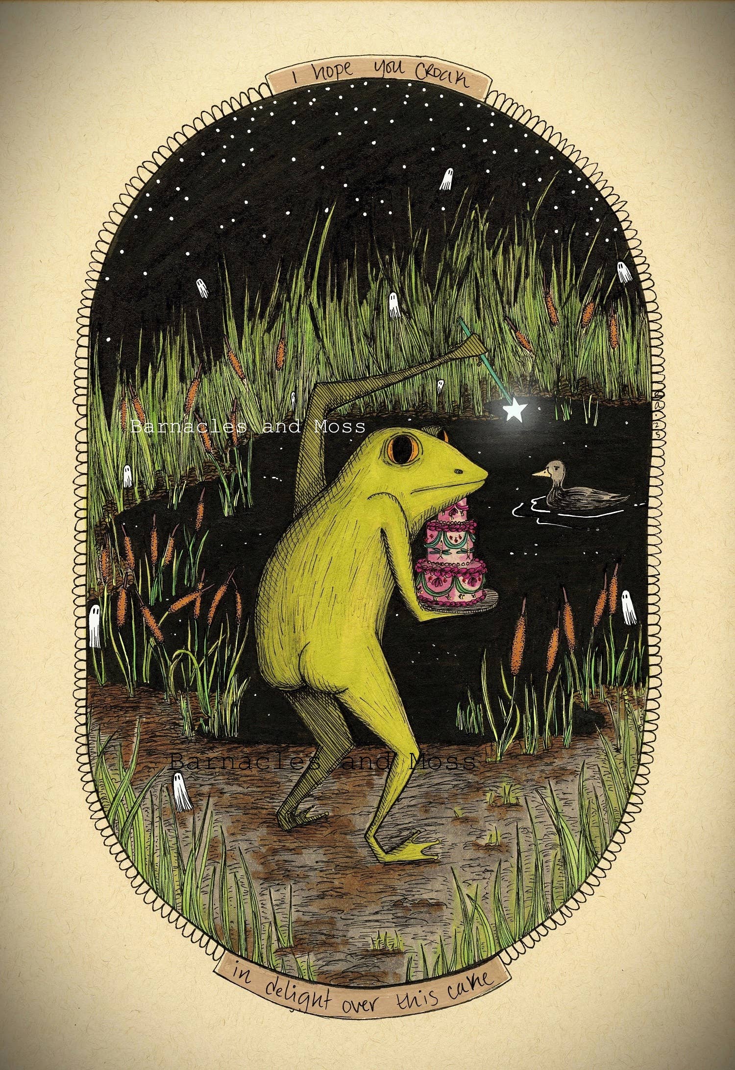Loveland Frogman Booty - Fine Art Print (11 x 8.5)