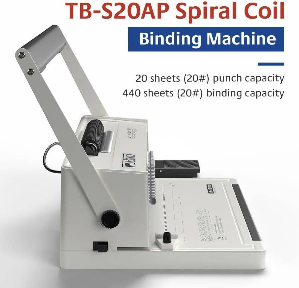 TruBind TB-S20AP Spiral Coil Binding Machine