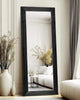 Full-Length Black Framed Floor Mirror (LARGE)