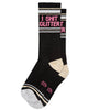 I Shit Glitter Gym Crew Socks