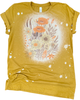 Golden Blooms Bleached Tee