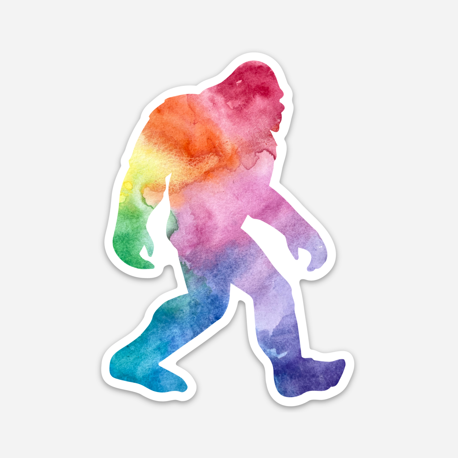 Rainbow Sasquatch Sticker