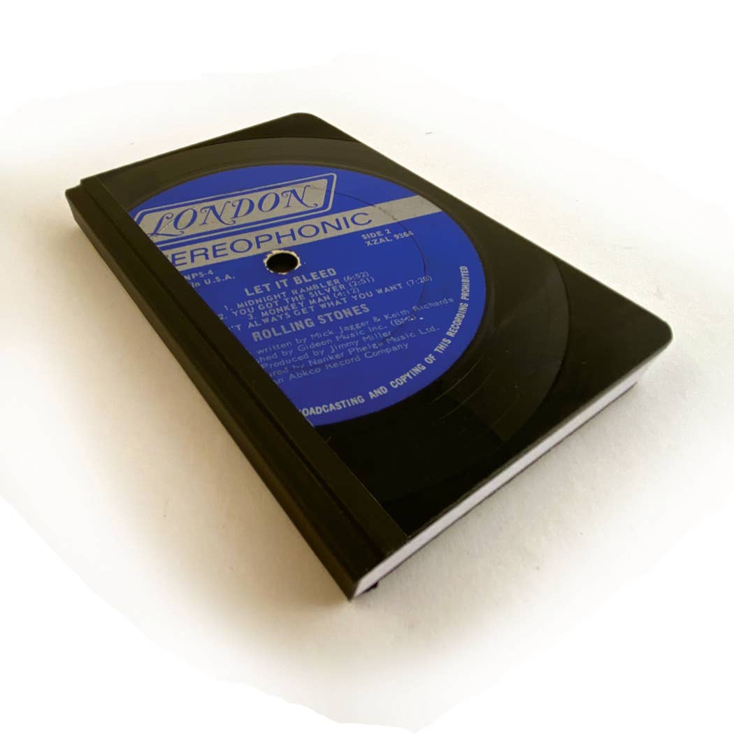 Small LP Vinyl Record Journal - Upcycled