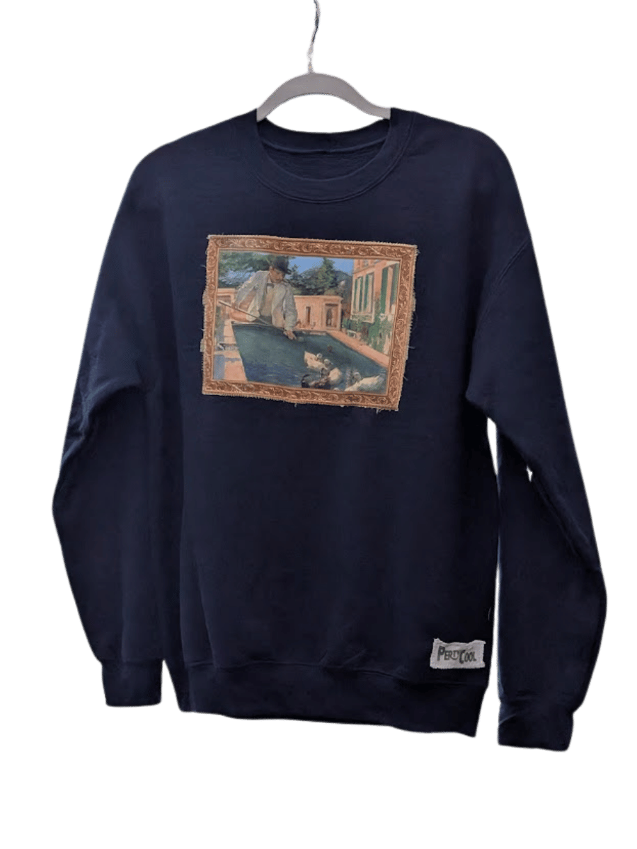 Sweater - Square Graphic Print